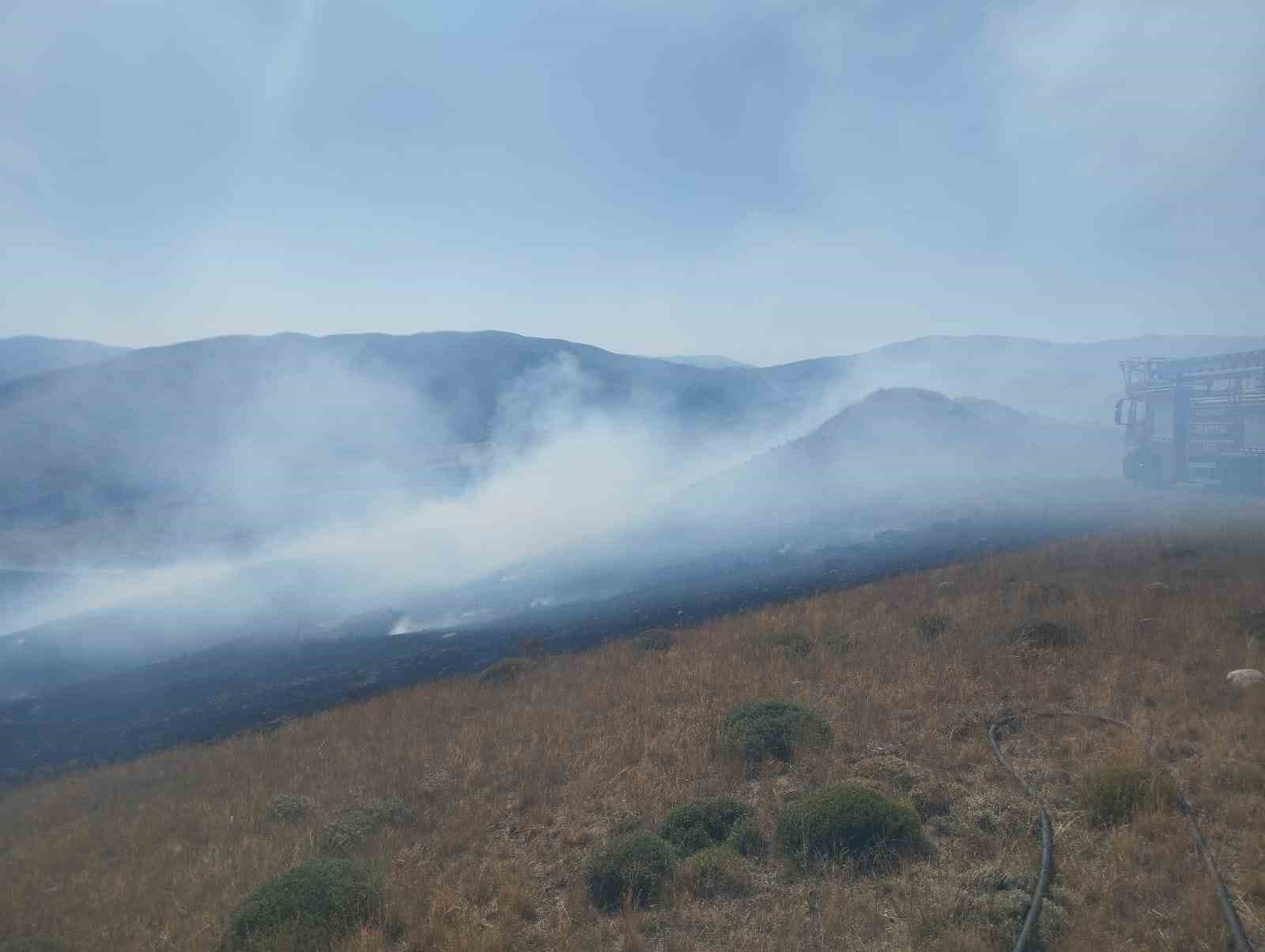 Ahmediye Ge&ccedil;idinde &ouml;rt&uuml; yangını s&ouml;nd&uuml;r&uuml;ld&uuml;
