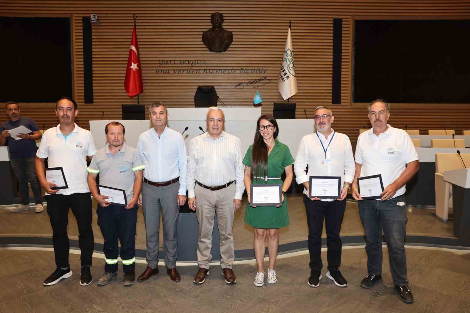 Yangınlarla mücadelede görev alan ekibe anlamlı teşekkür