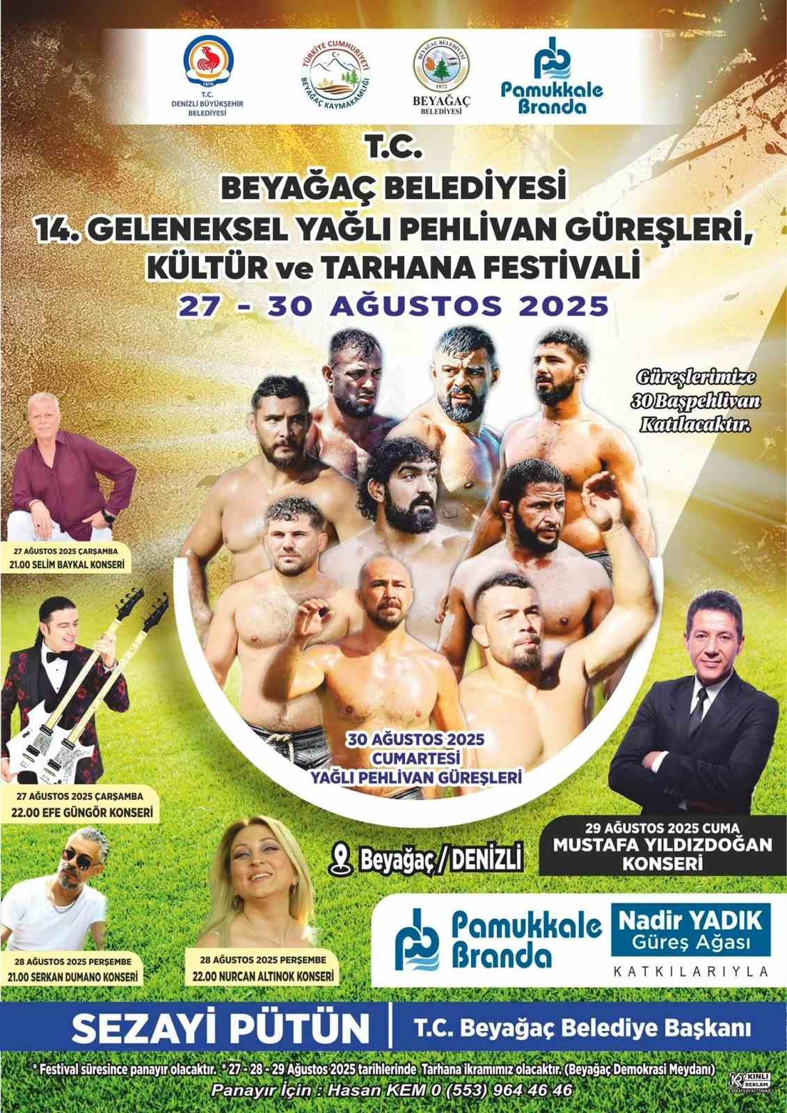 Beyağaç Yağlı Pehlivan Güreşleri, Kültür ve Tarhana Festivali için geri sayım başladı