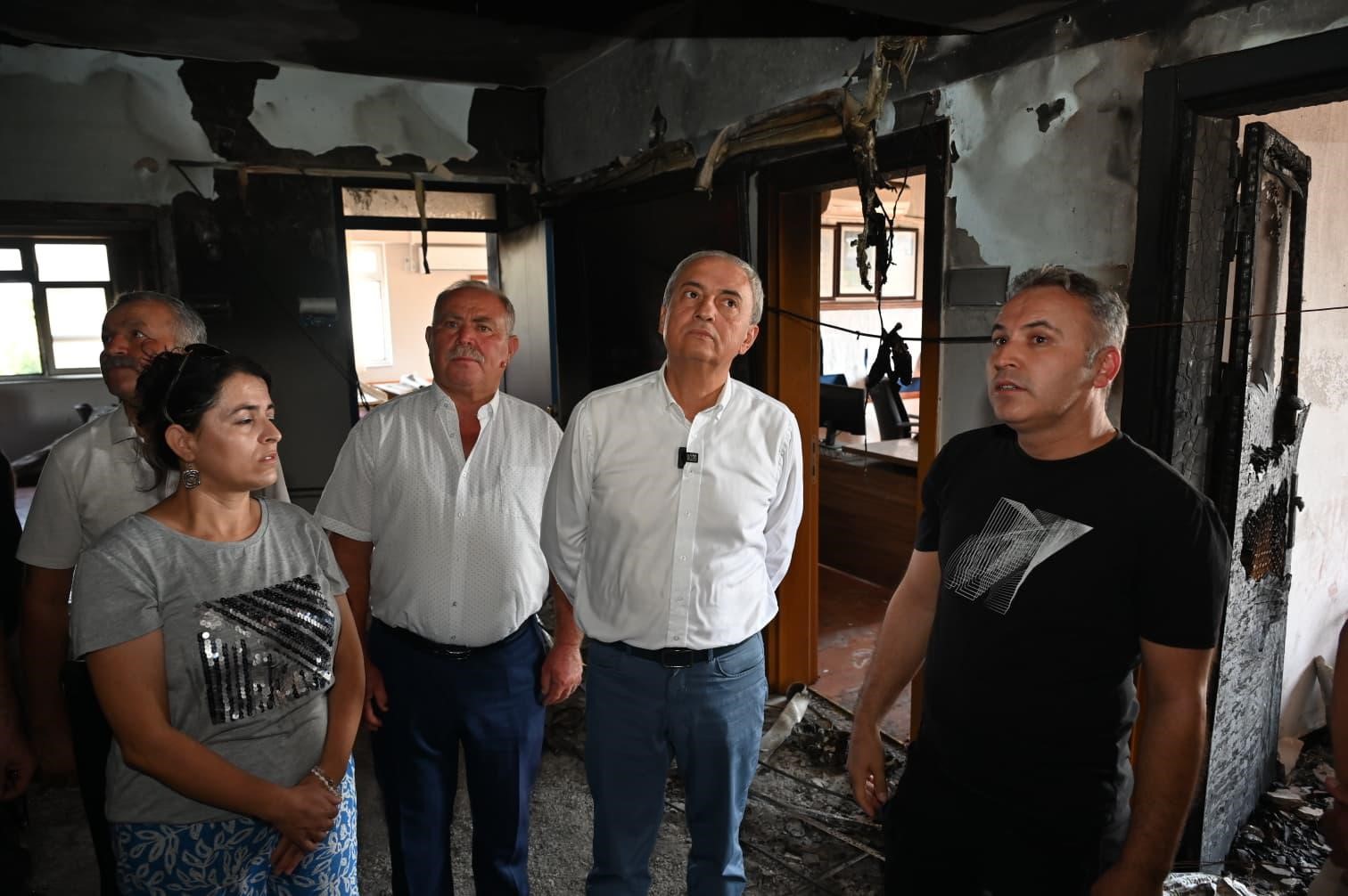 Kepez’den, yangın sonrası Odabaşı İlkokulu’na destek