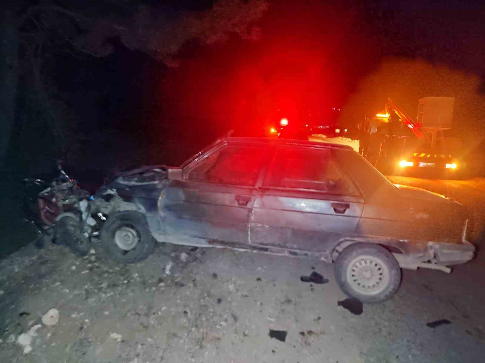 Emet’te otomobille elektrikli bisiklet çarpıştı: 1 ölü