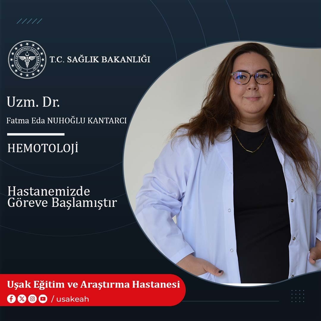 Uşak Eğitim ve Araştırma Hastanesi kadrosuna yeni uzman doktorlar katıldı
