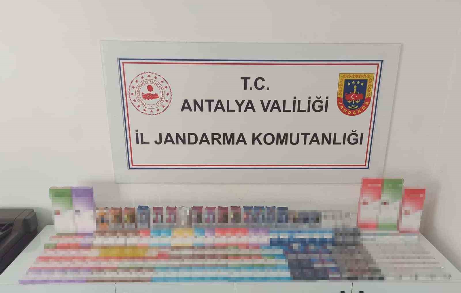 Alanya’da kaçak sigara operasyonu