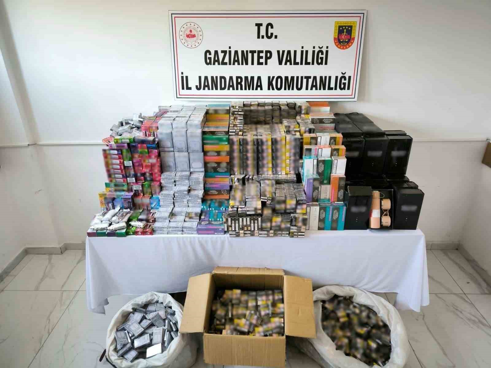 Gaziantep’te 1,5 milyon TL değerinde kaçak sigara ele geçirildi
