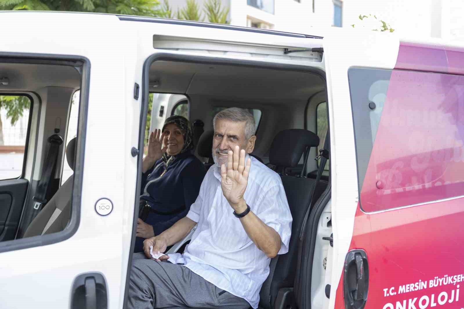 Mersinde onkoloji hastalarna cretsiz servis hizmeti
