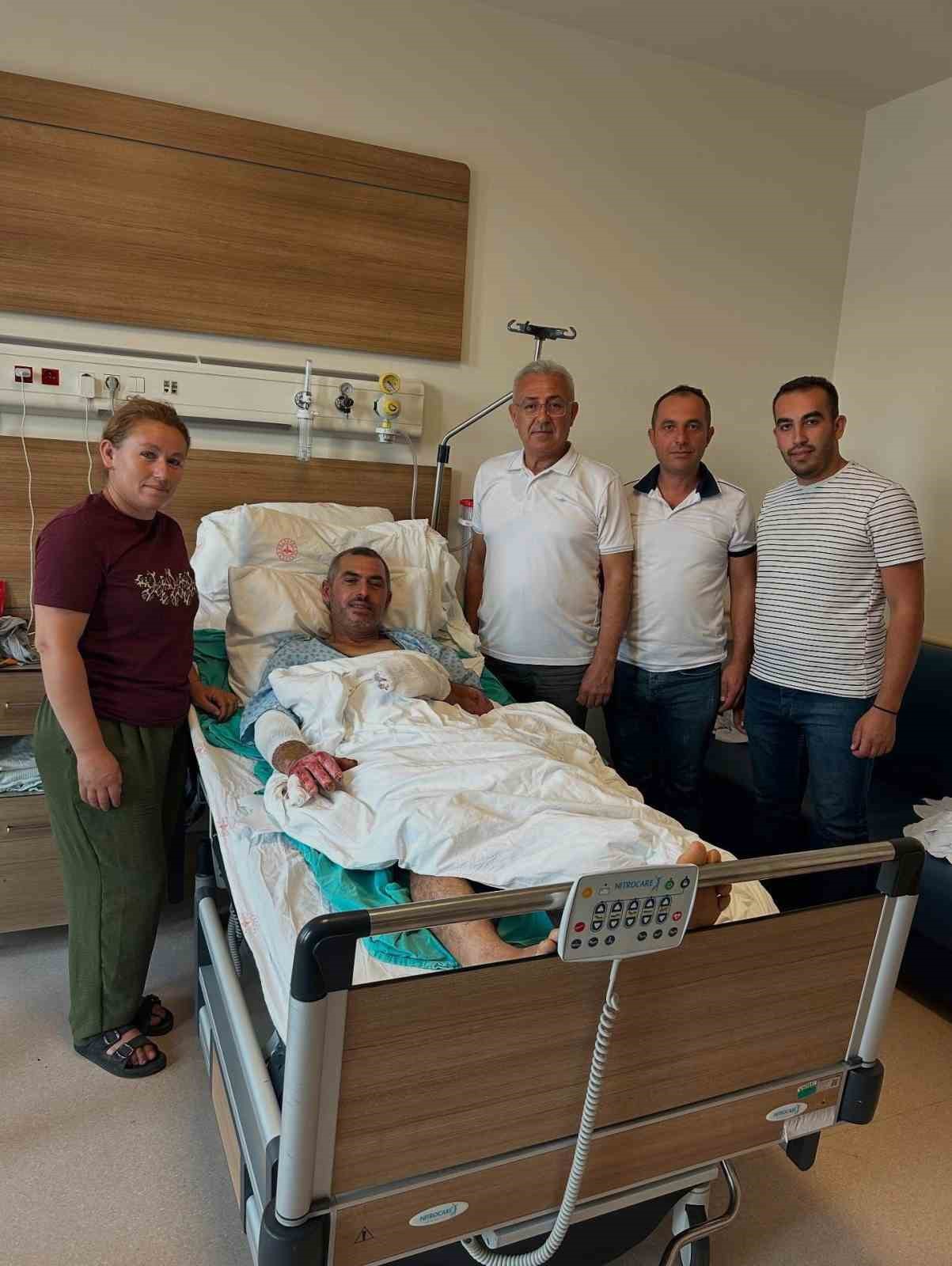 Yaralı orman işçisinin tedavisi devam ediyor