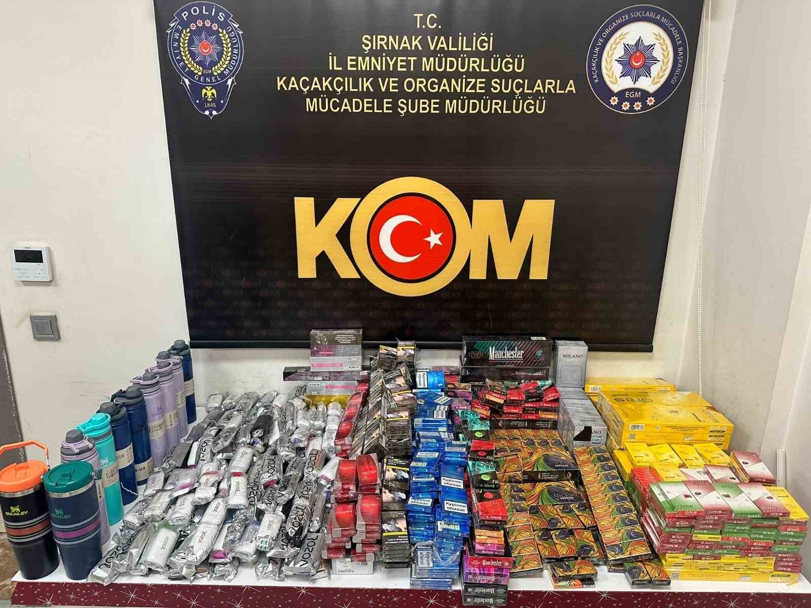 Şırnak’ta asayiş, kaçakçılık ve narkotik operasyonu