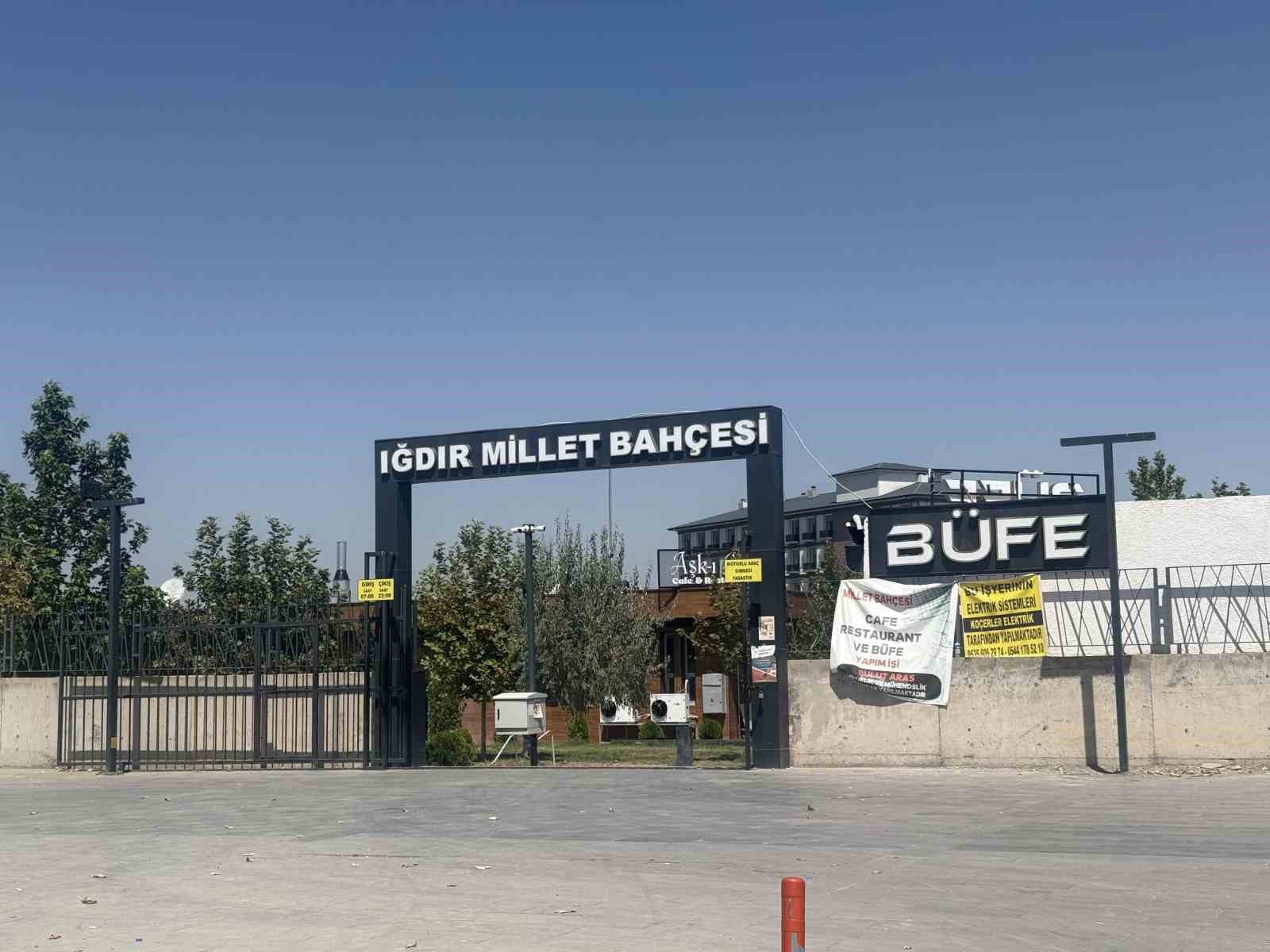 Iğdır&rsquo;daki millet bah&ccedil;esi kiraya verildi
