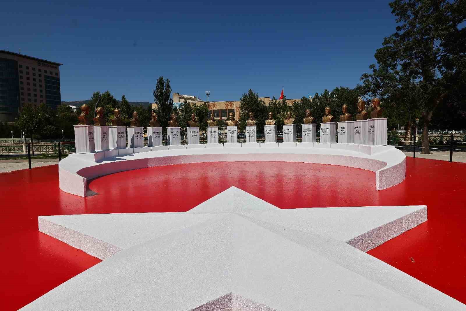 Köklü Türk geleneğini anlatan anıt Tokat’ta yapıldı