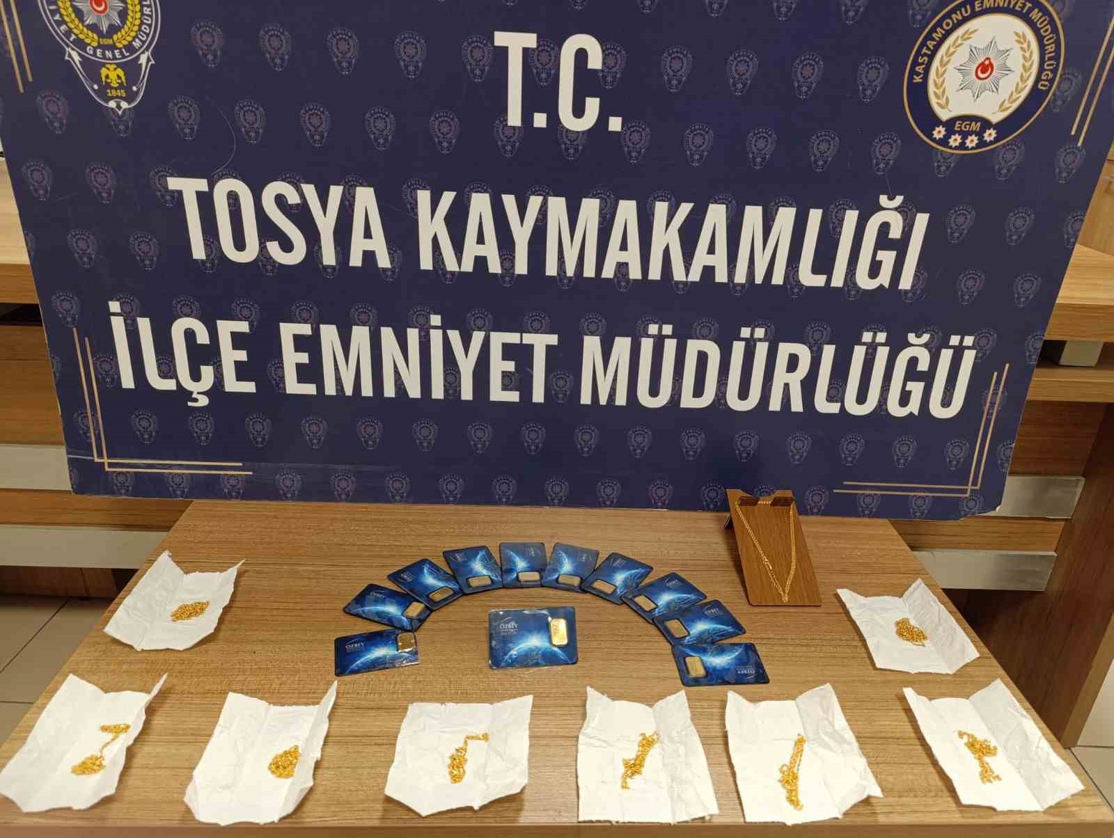 Kastamonu’da 30 parça sahte altın ele geçirildi: 3 gözaltı