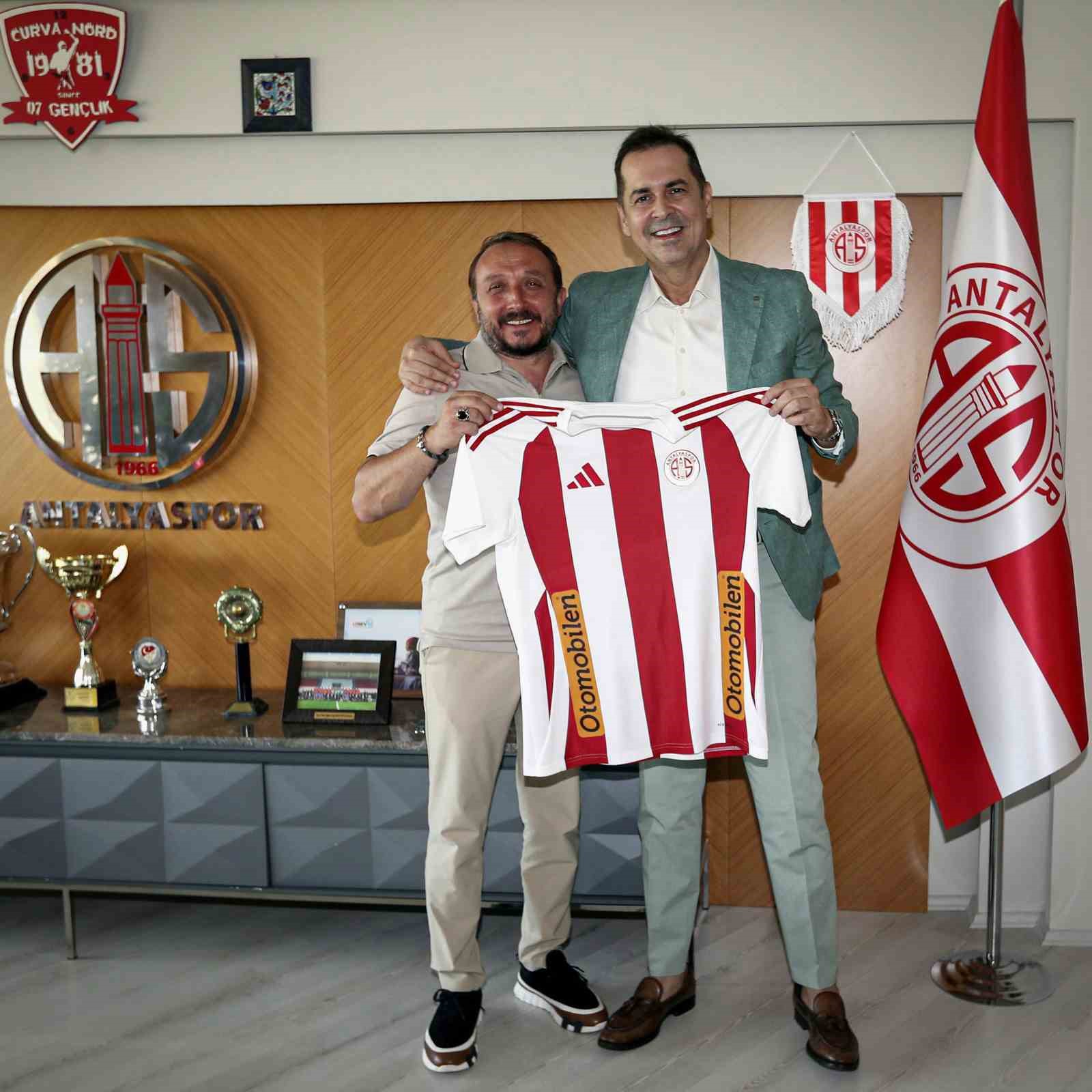 Ali Atasever, Antalyaspor Başkanı Rıza Perçin’i ziyaret etti