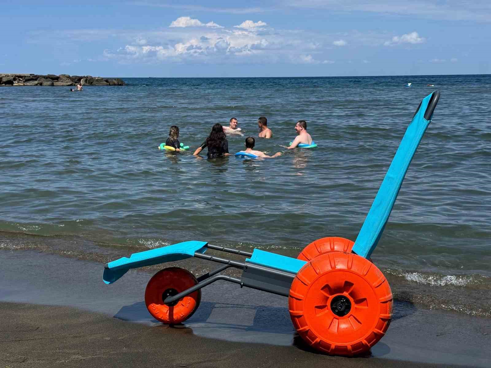 Trabzon’da engelsiz plaj hizmeti beğeni topluyor