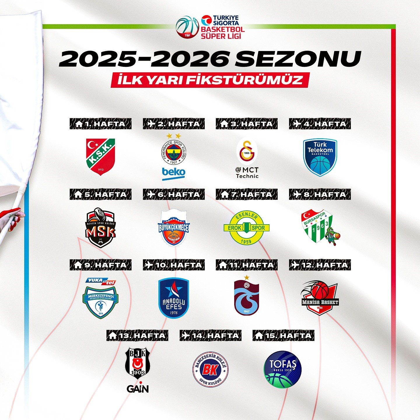Aliağa Petkimspor&rsquo;un 2025-2026 sezonu fikst&uuml;r&uuml; belli oldu

