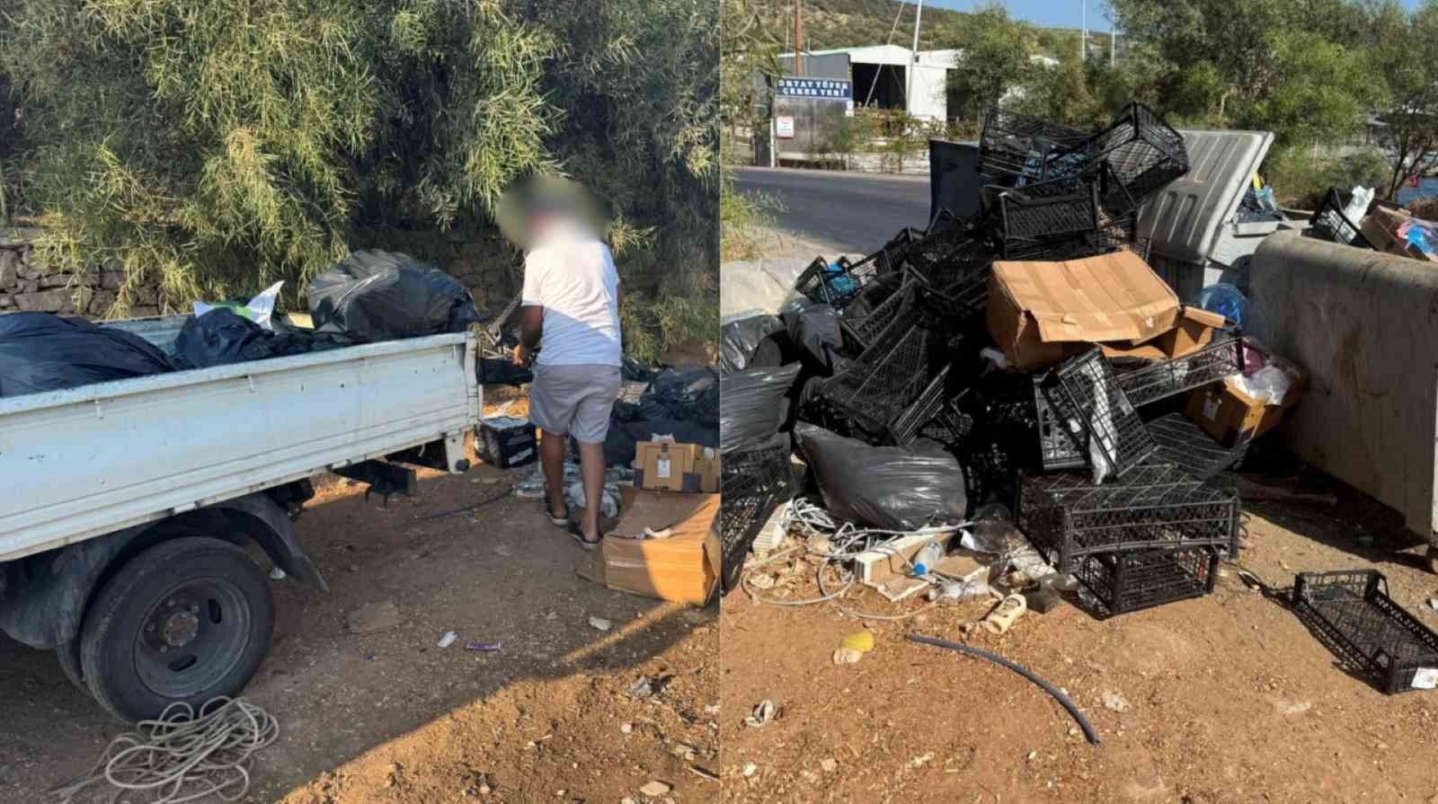 Zabıta ekiplerinden çevreyi kirletenlere ceza