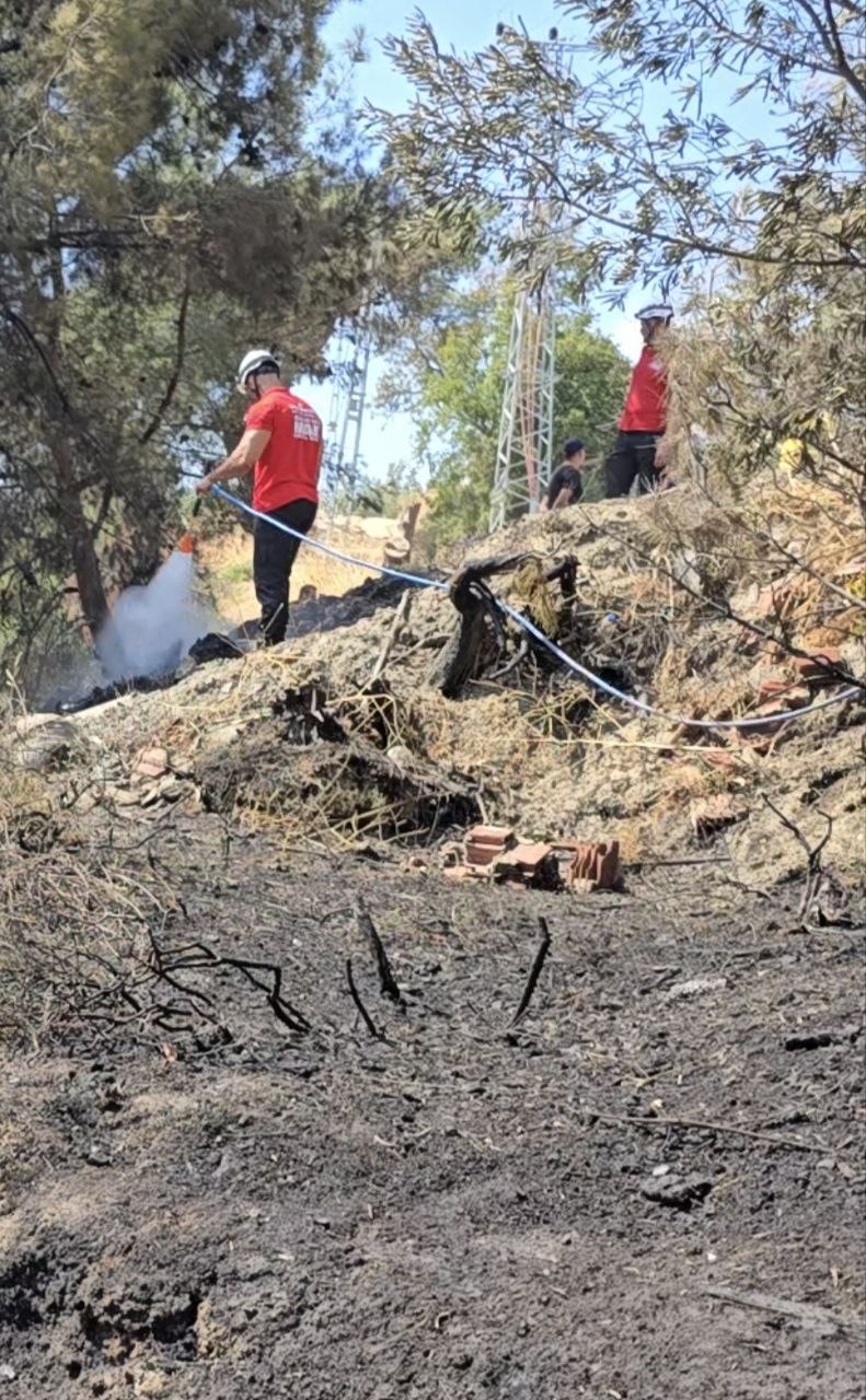 Mudanya&rsquo;da korkutan yangın
