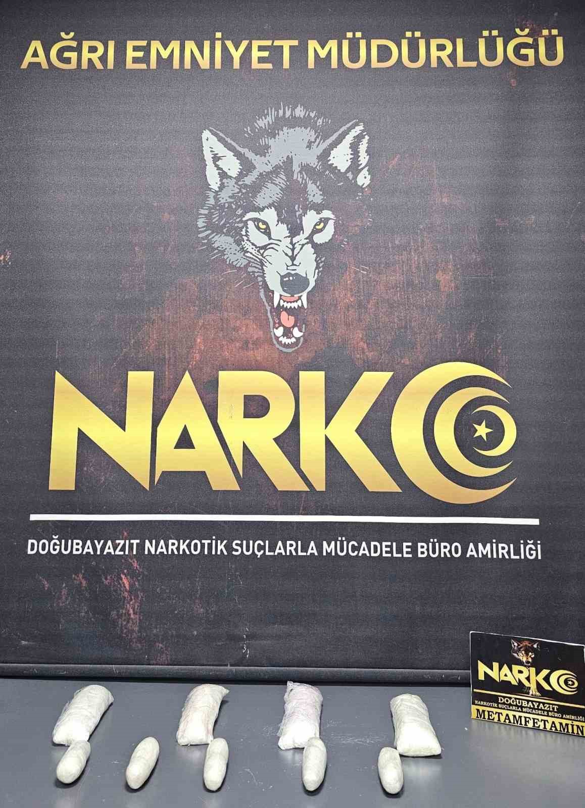 Ağrı’da 2 kilo 76 gram metamfetamin ele geçirildi