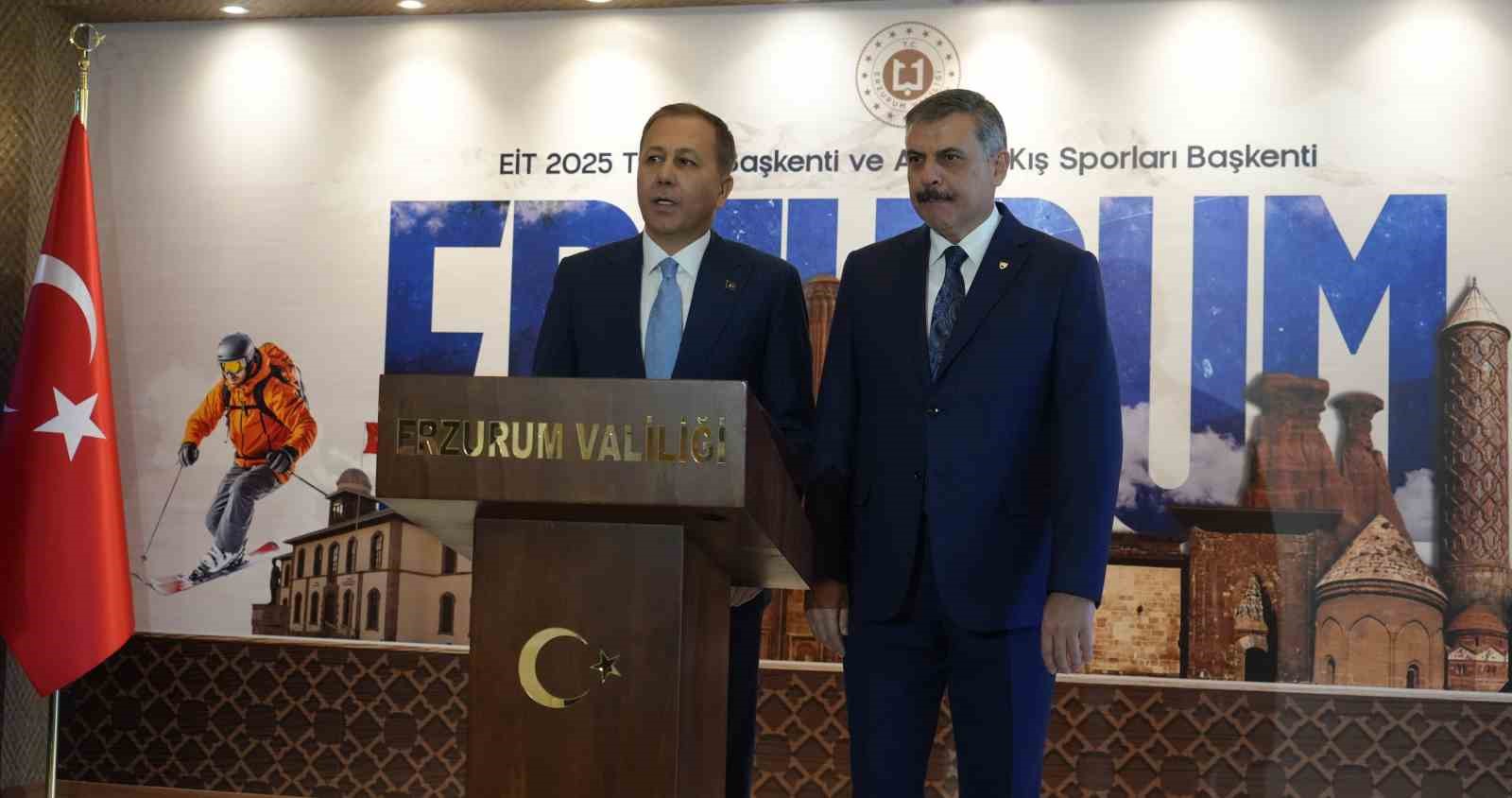 Bakan Yerlikaya Erzurum’da
