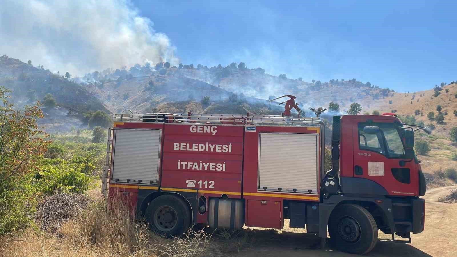 Bingöl’de köyde çıkan yangın ormana sıçradı, müdahale sürüyor