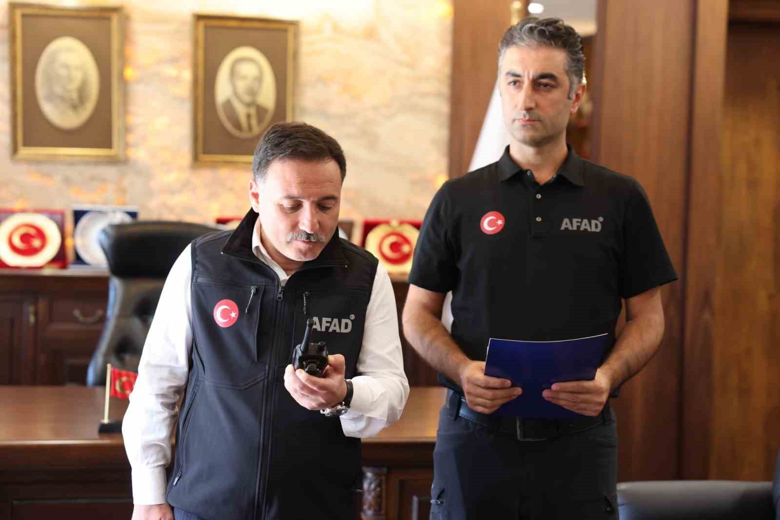 Kayseri’de haberleşme tatbikatı gerçekleştirildi