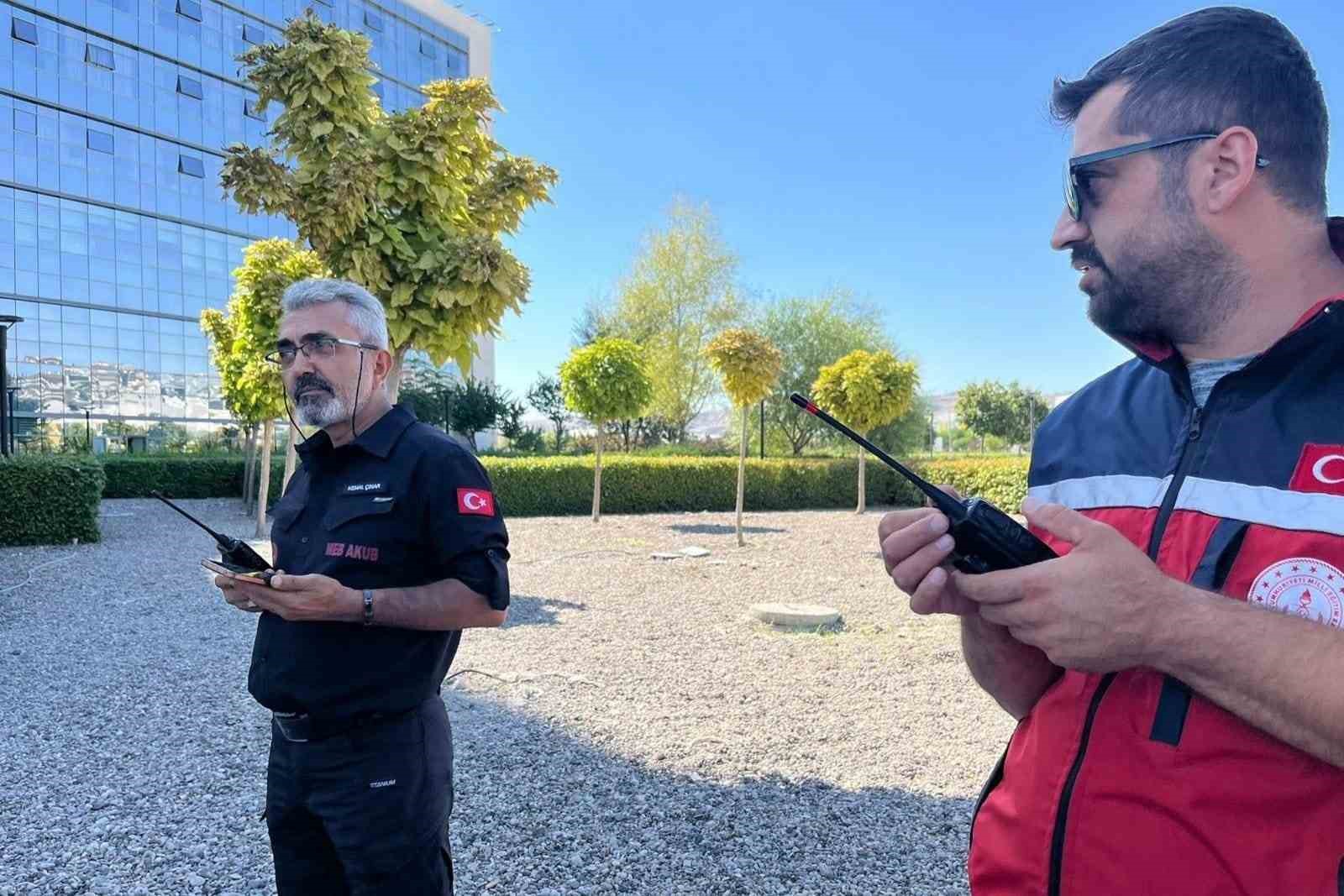 Kayseri’de haberleşme tatbikatı gerçekleştirildi