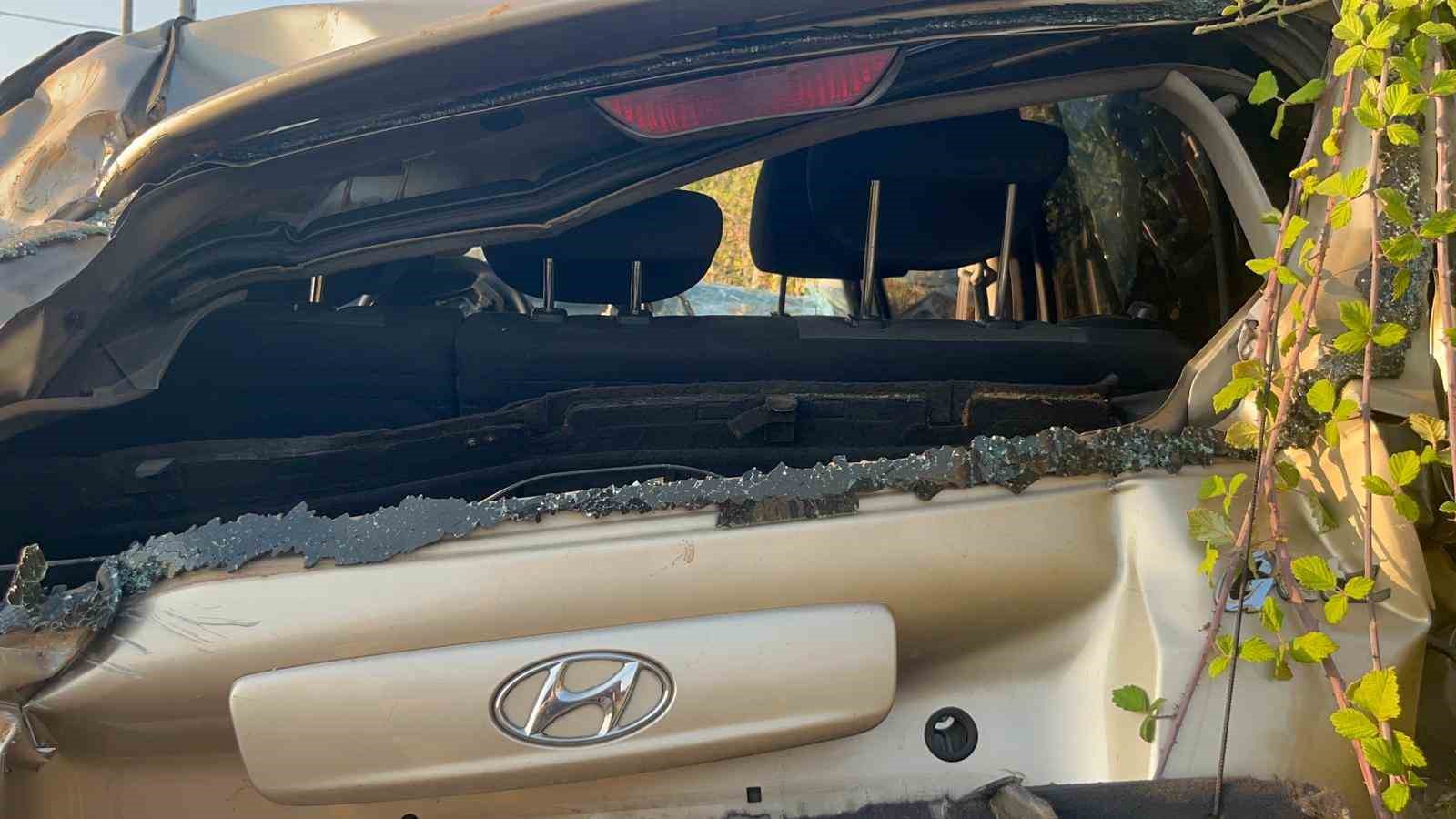 Alanya&rsquo;da otomobil şarampole u&ccedil;tu: 1 yaralı
