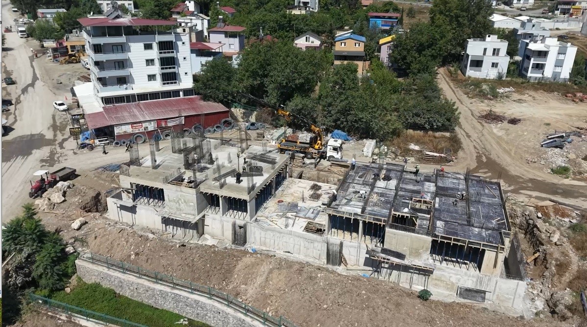 Hasanbeyli’de rezerv alan inşaatları hızla yükseliyor