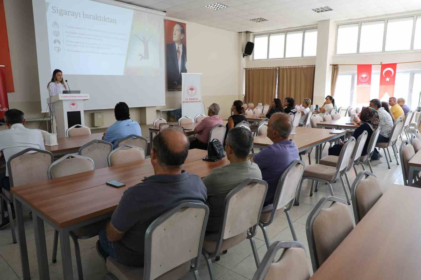 İl Tarım ve Orman Müdürlüğü’nde yerinde sigara bırakma danışmanlığı hizmeti