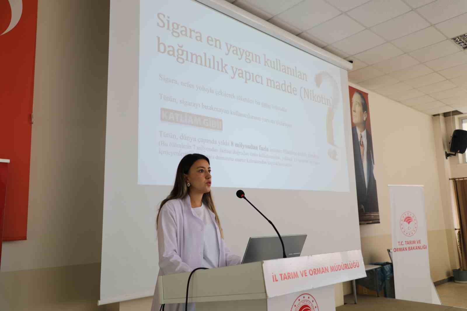 İl Tarım ve Orman M&uuml;d&uuml;rl&uuml;ğ&uuml;&rsquo;nde yerinde sigara bırakma danışmanlığı hizmeti
