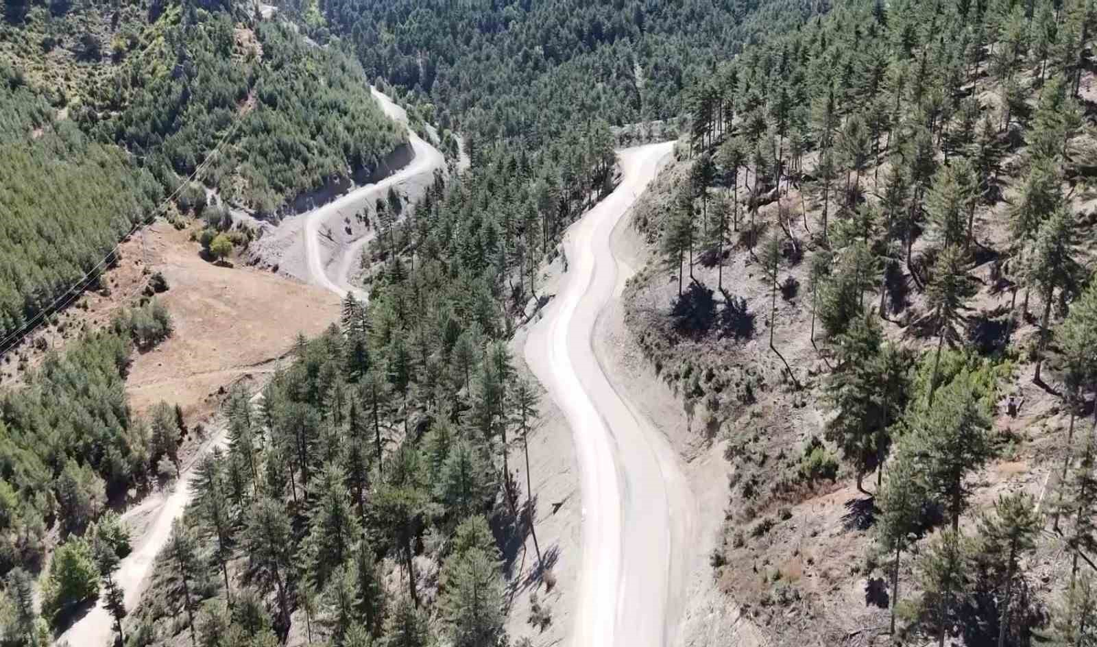 Feke’de 75 yıl sonra genişletilen yollar ormanın güzelliğini ortaya çıkardı