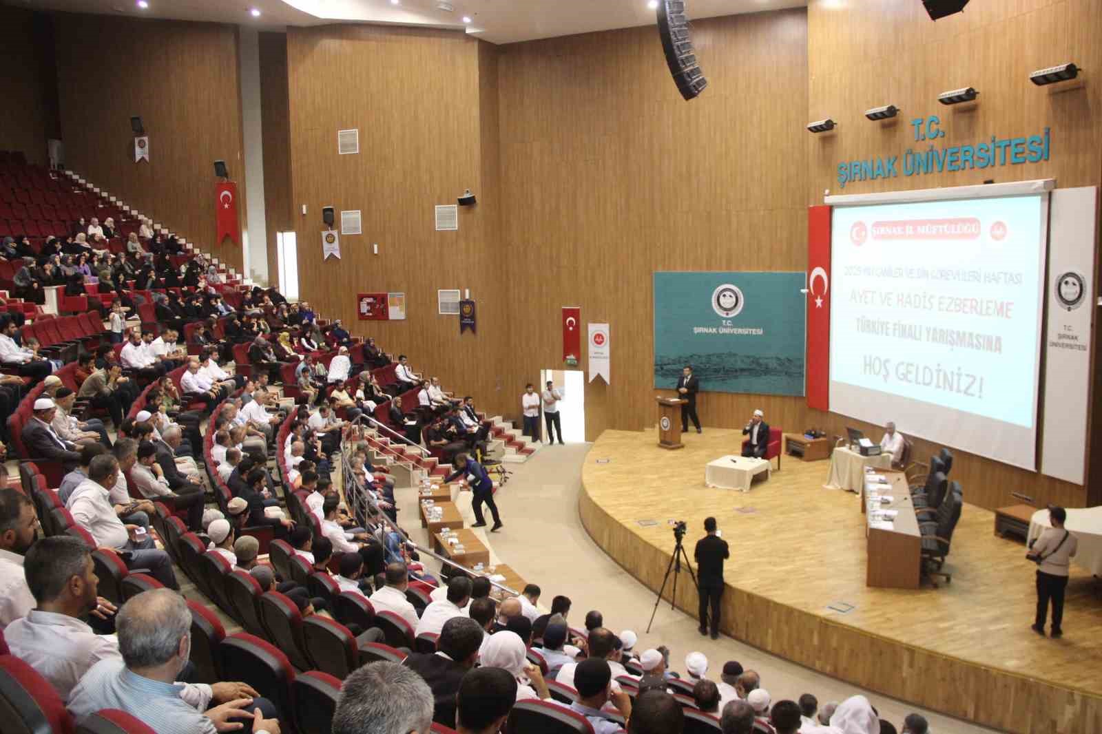 Ayet ve Hadis Ezberleme Yarışması Türkiye finali Şırnak’ta gerçekleştirildi