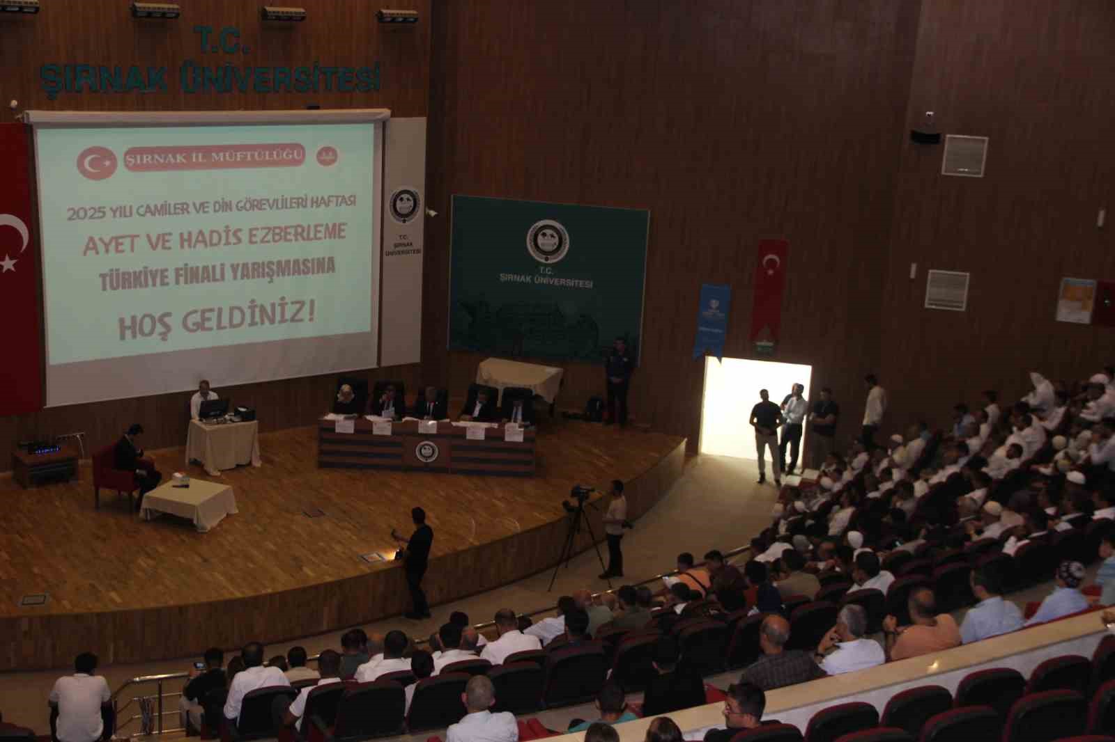 Ayet ve Hadis Ezberleme Yarışması T&uuml;rkiye finali Şırnak&rsquo;ta ger&ccedil;ekleştirildi
