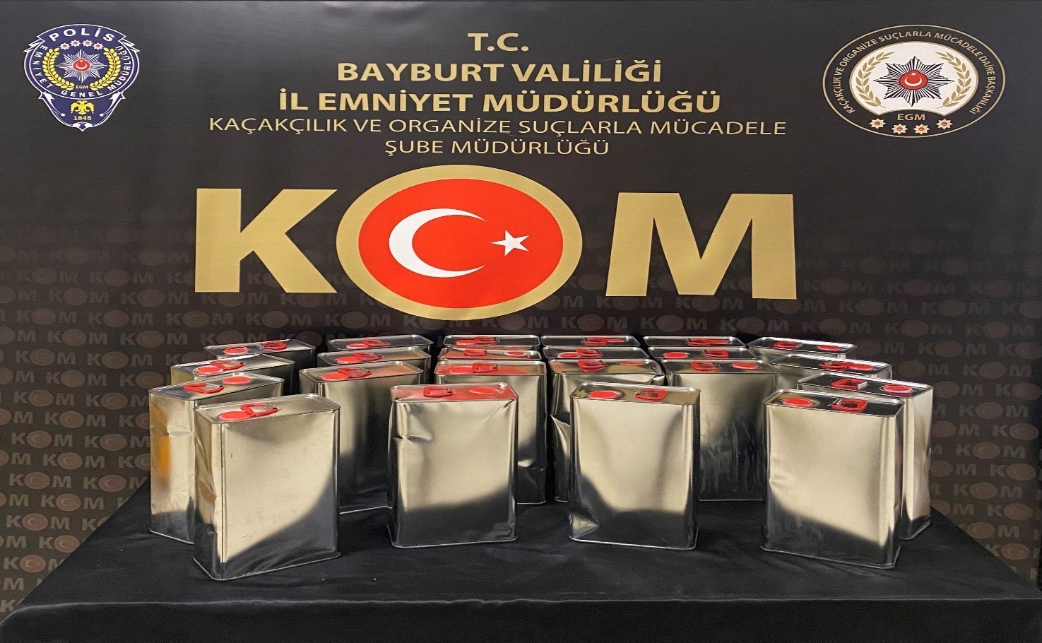 Bayburt&rsquo;ta sahte alkol operasyonu
