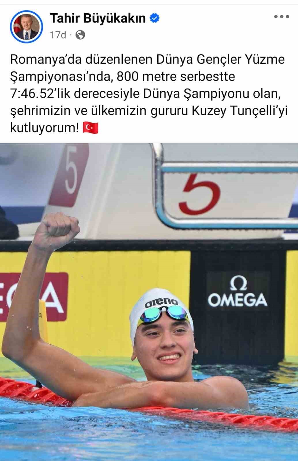 Başkan Büyükakın, İzmitli şampiyonu kutladı
