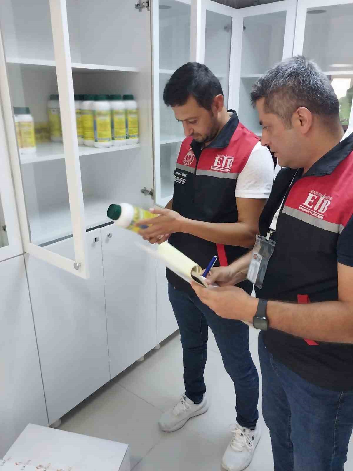 Eskişehir&rsquo;de bitki koruma &uuml;r&uuml;nleri satış yerlerine &ccedil;apraz denetim
