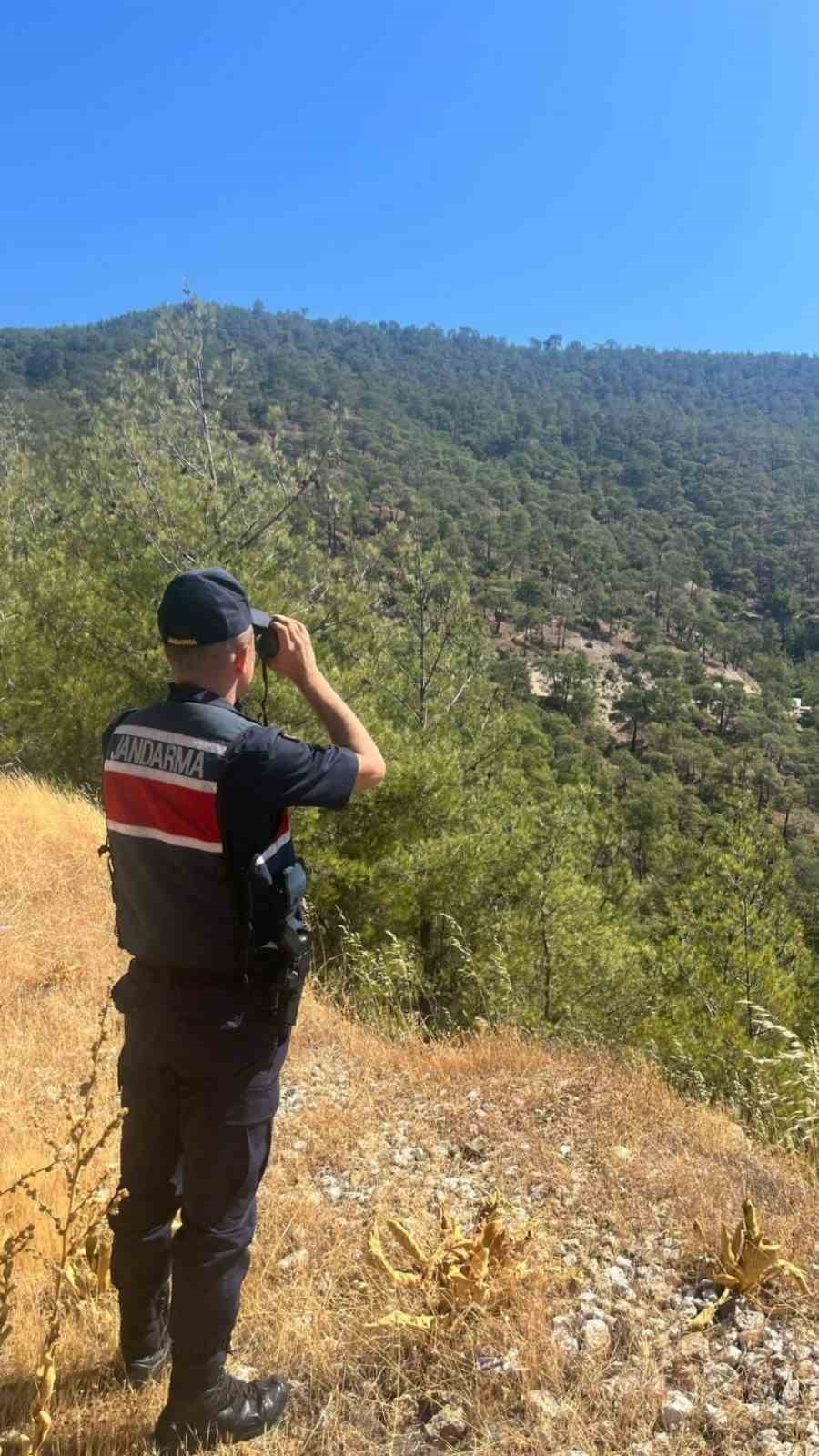 Jandarmadan hava destekli orman denetimi
