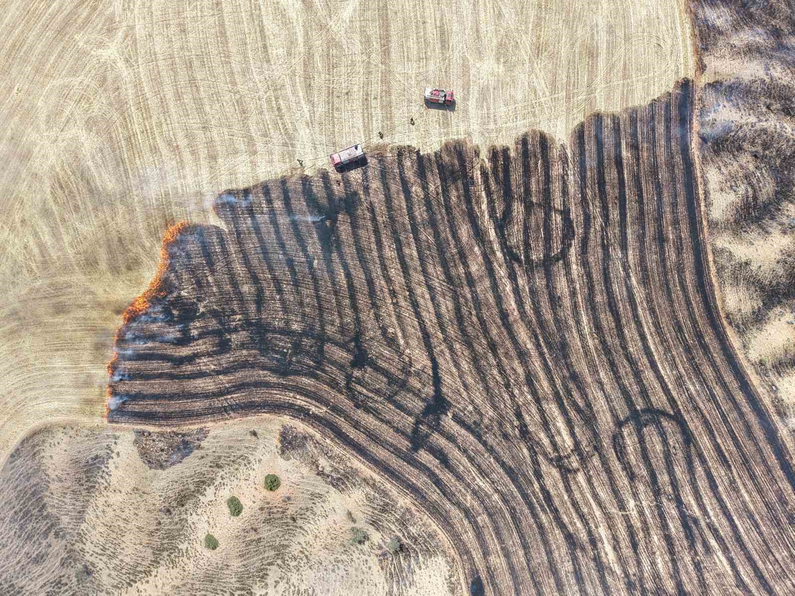 Kırıkkale’de örtü yangını