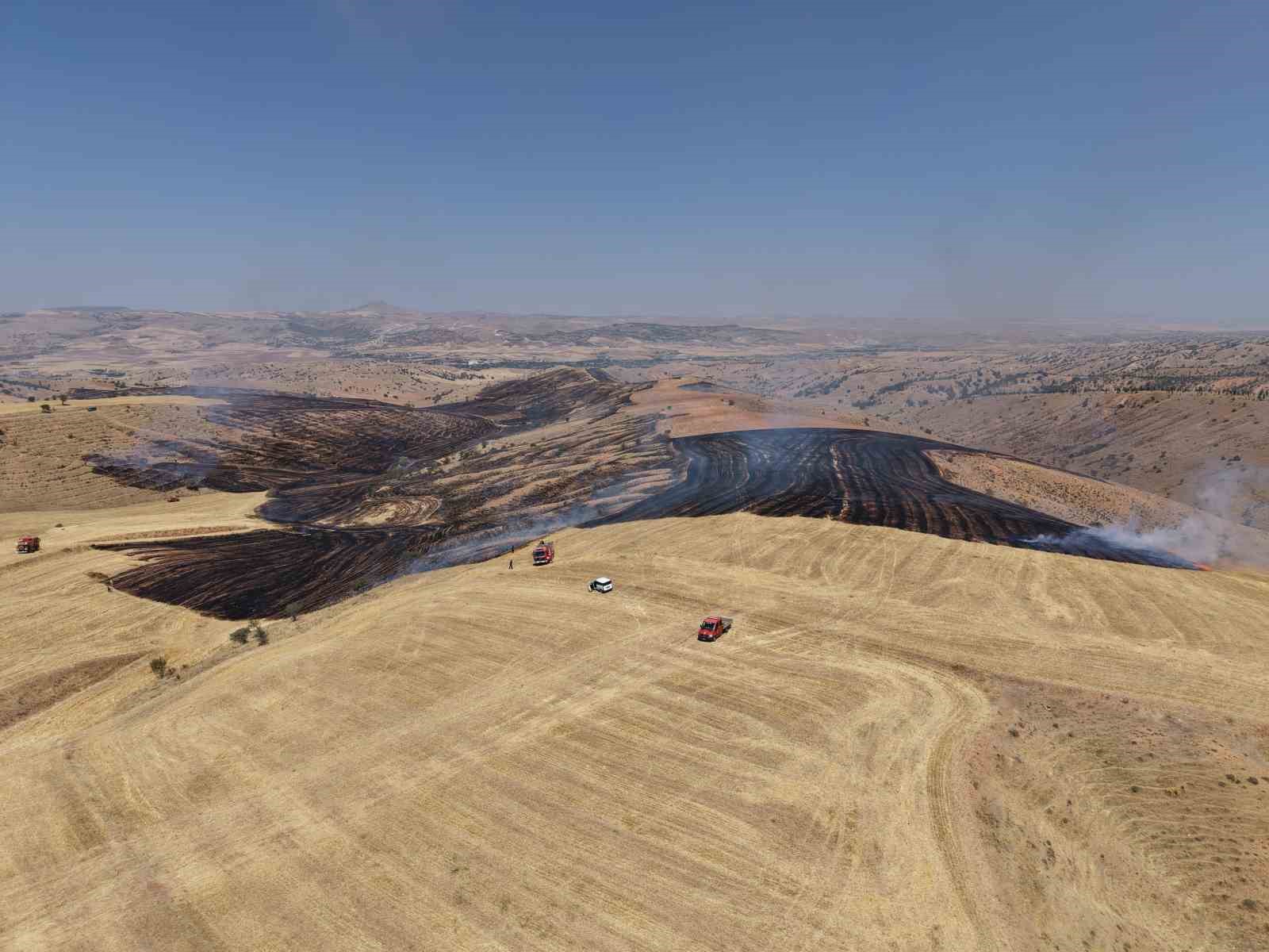 Kırıkkale&rsquo;de &ouml;rt&uuml; yangını
