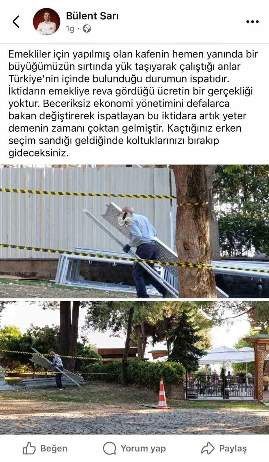 CHP il başkanının paylaştığı iş&ccedil;iden tokat gibi cevap:
