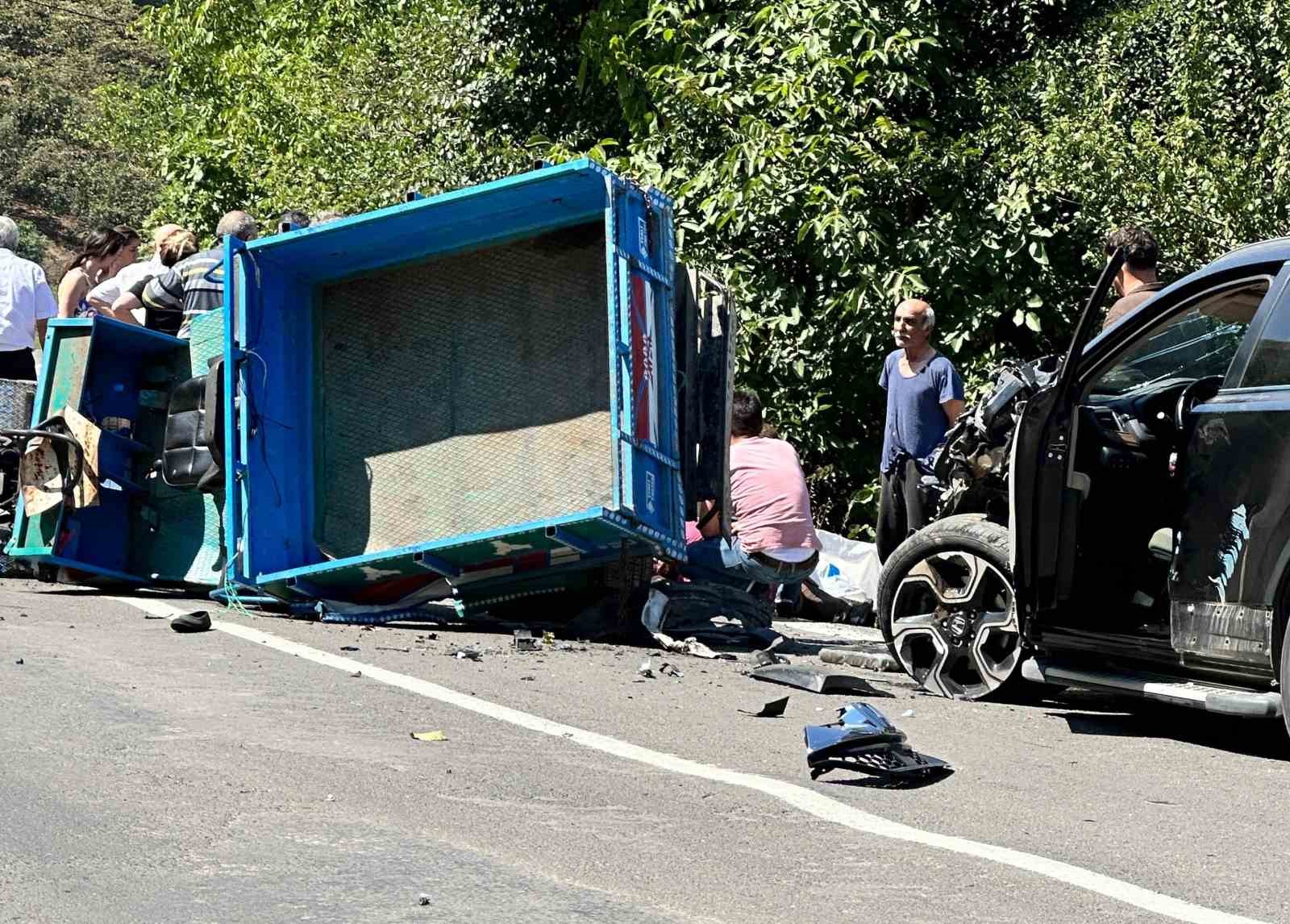 Ordu’da cip patpata çarptı: 2 yaralı