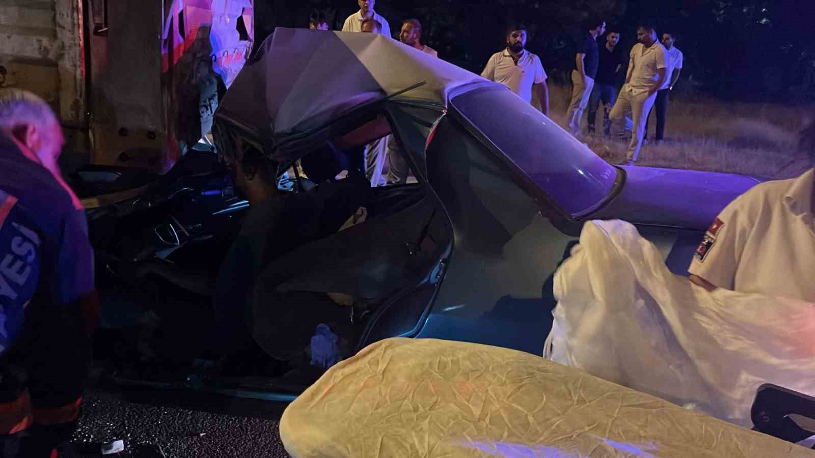 Malatya’da tır ile otomobil çarpıştı: 1 yaralı