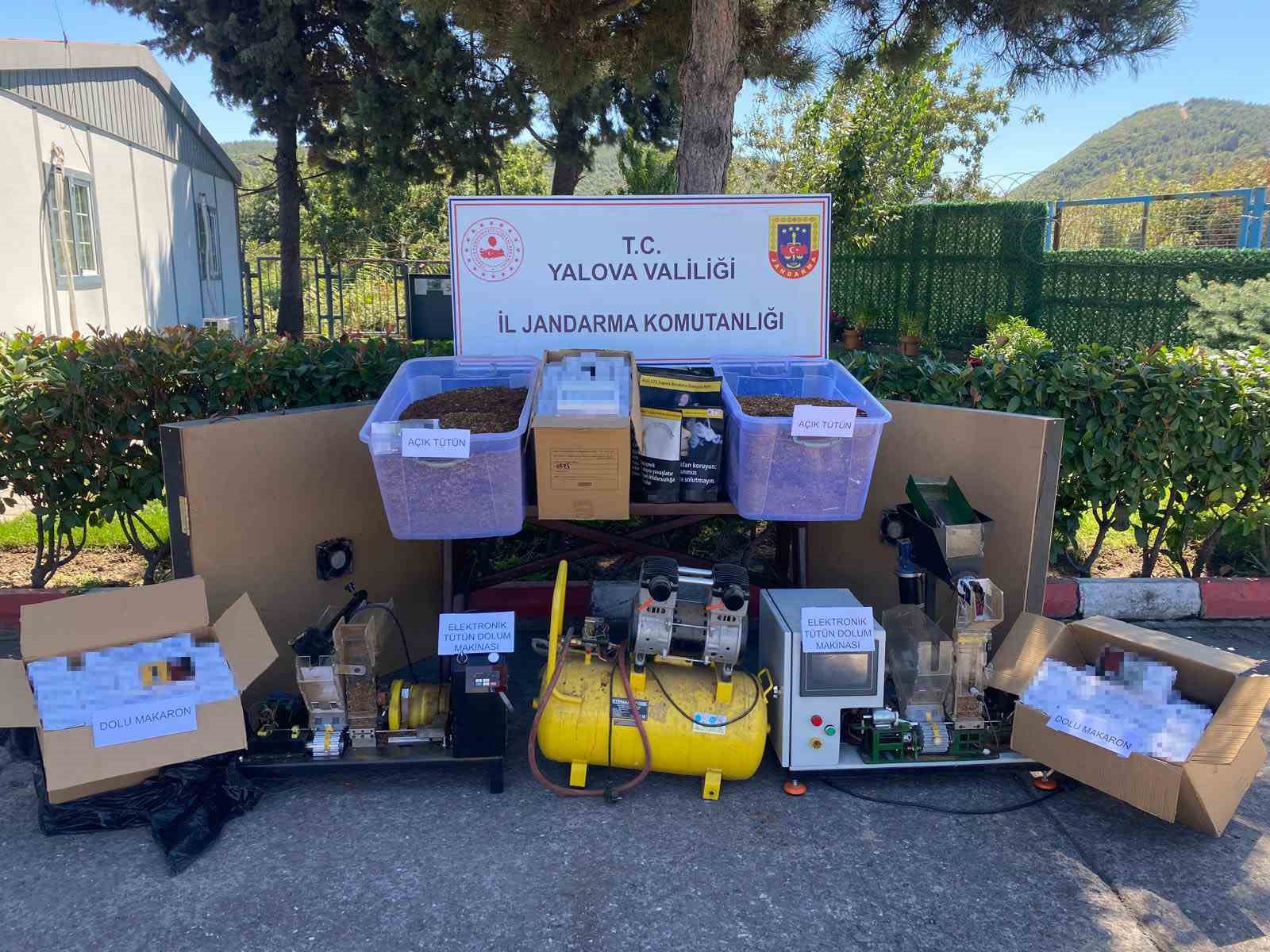 Yalova’da kaçak tütün operasyonunda 1 tutuklama