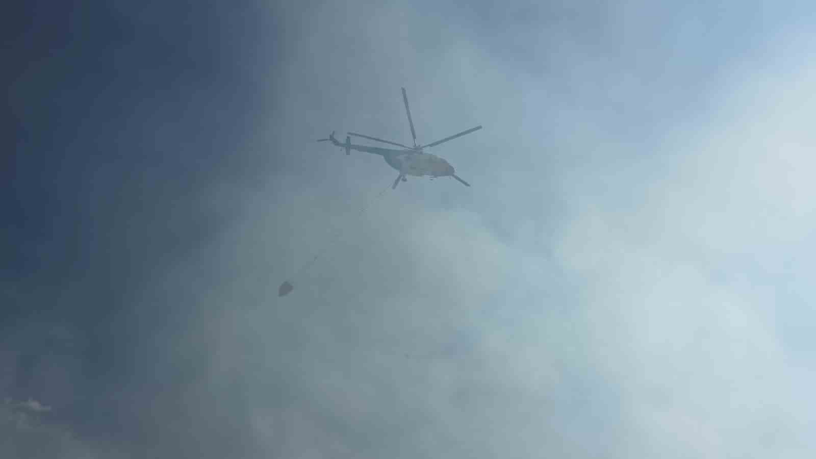 Otoyolda yanan araç orman yangını çıkardı