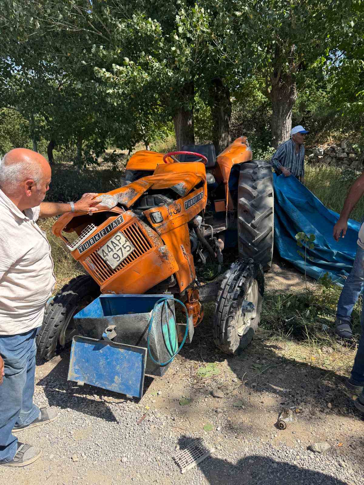 Malatya&rsquo;da trakt&ouml;r kazası: 2 yaralı
