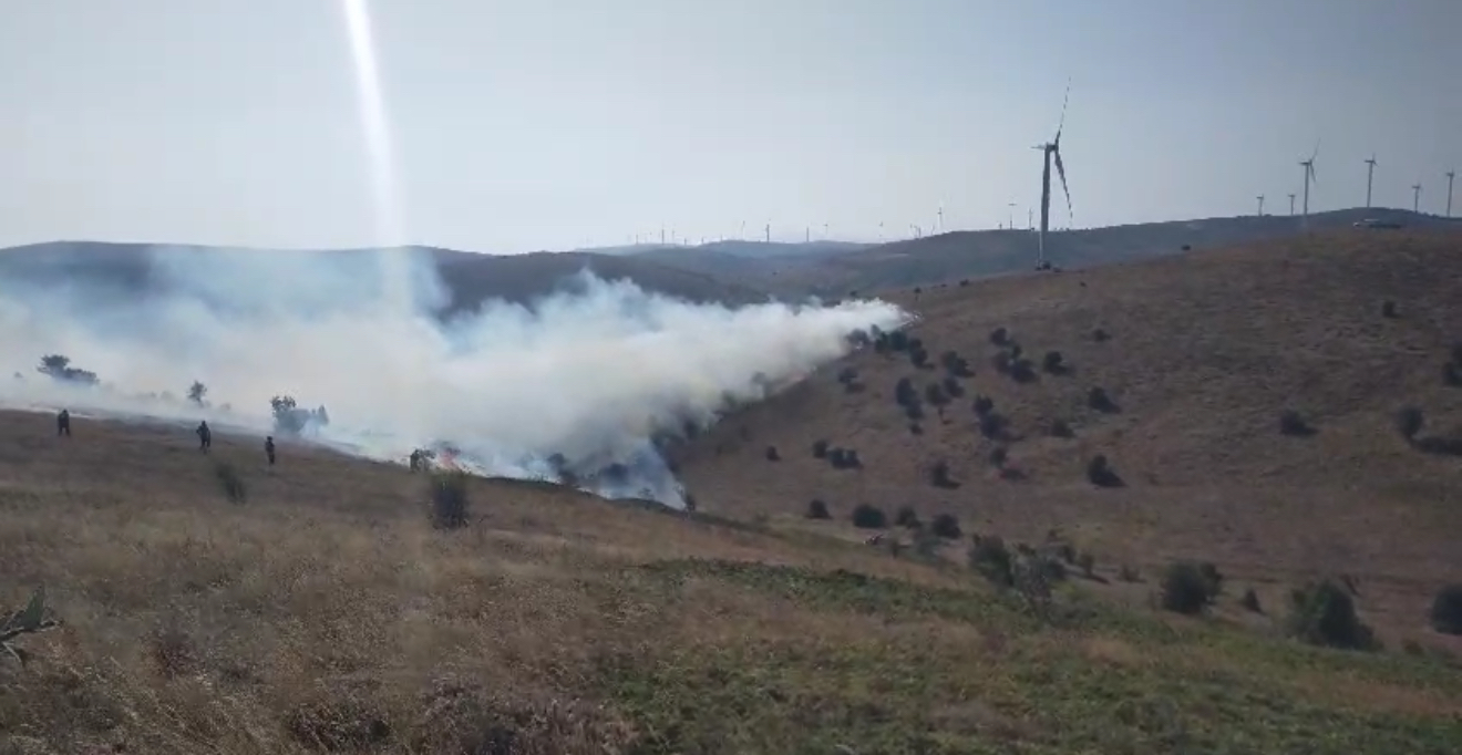 Tokat’ta örtü yangını kontrol altına alındı