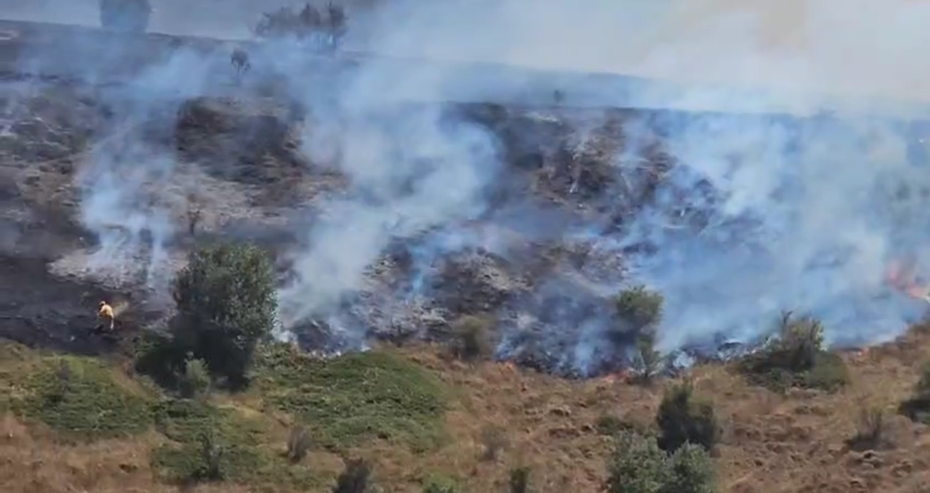 Tokat’ta örtü yangını kontrol altına alındı