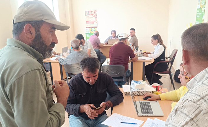 Yüksekova’da tarım sayımı devam ediyor