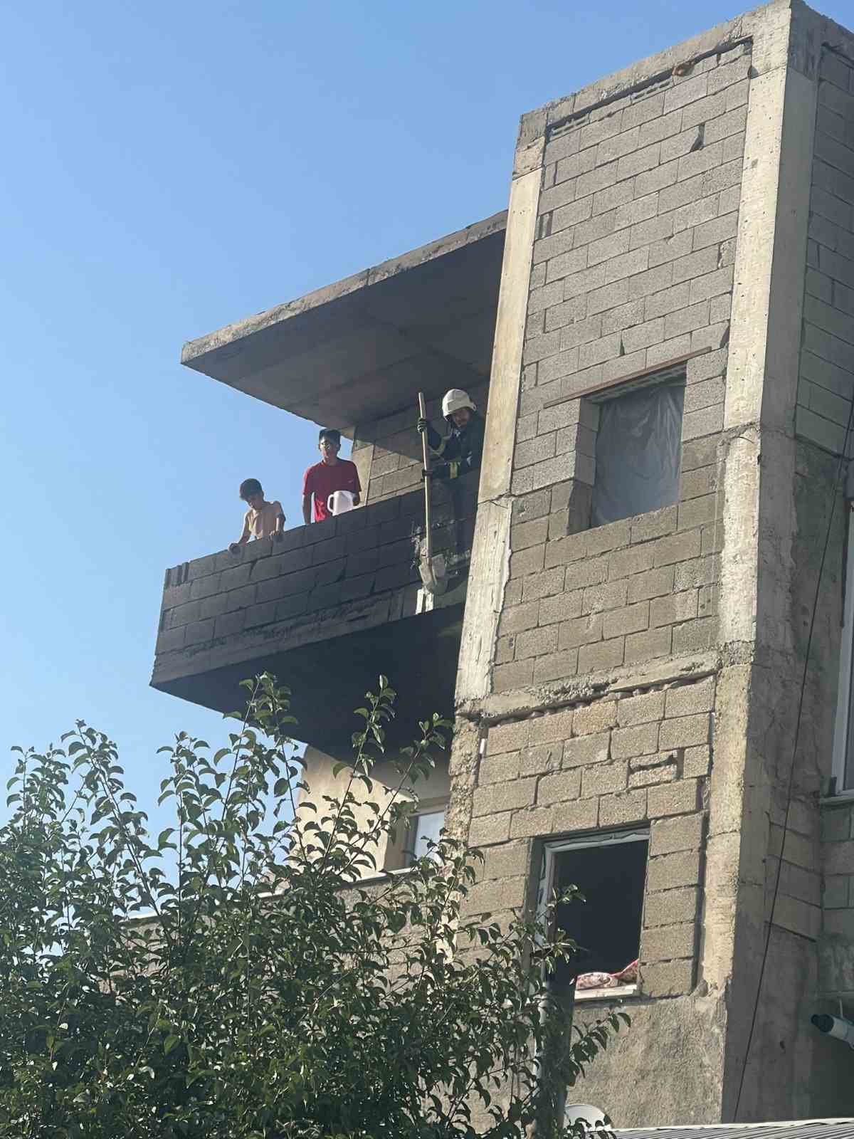 Van’da ev yangını