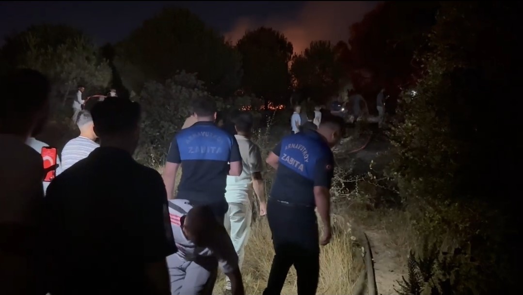 Arnavutköy’de ormanlık alanda çıkan yangın büyümeden söndürüldü