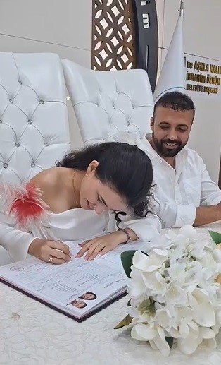 Kübalı gelin Arap usulü düğünle dünyaevine girdi