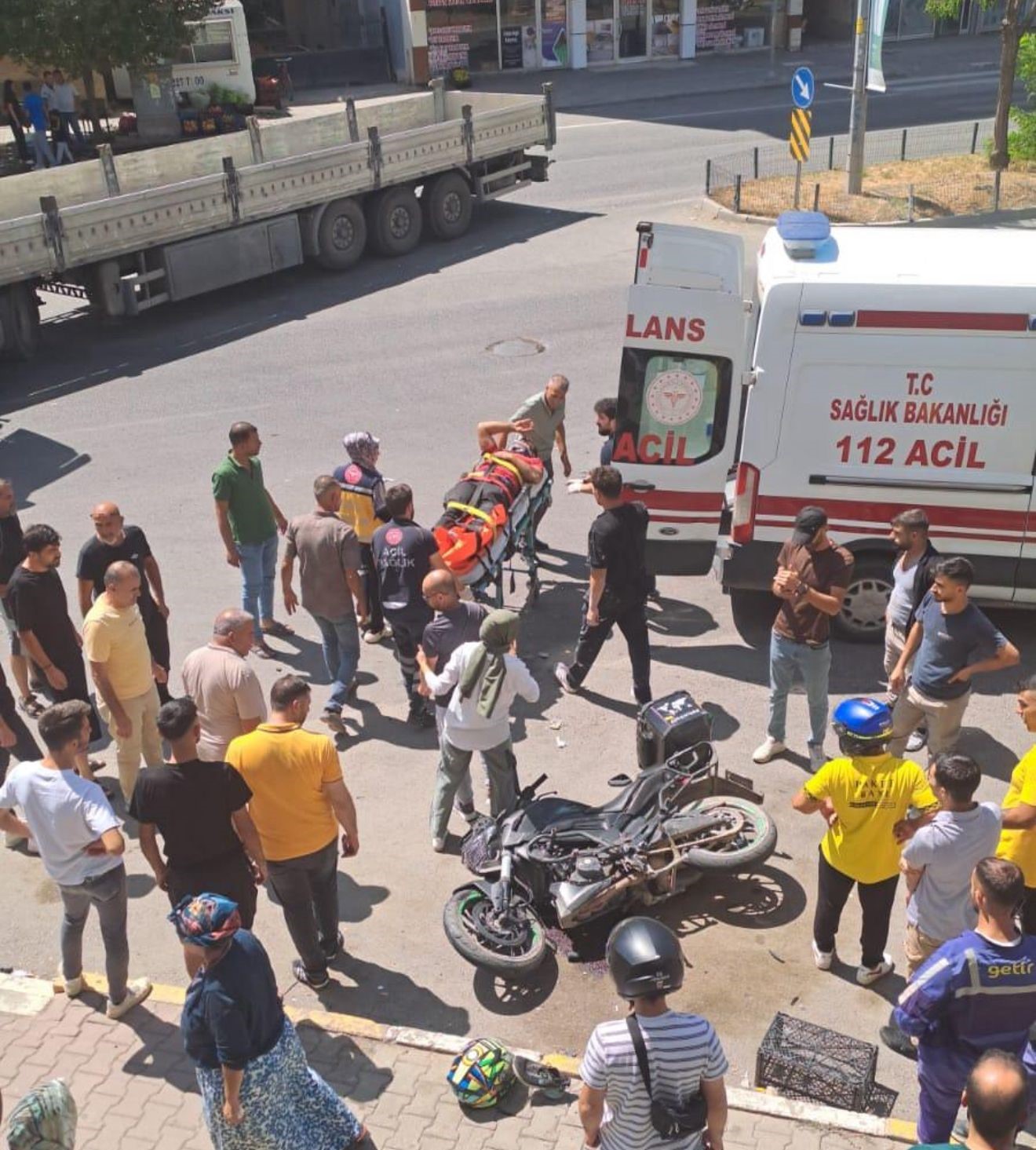 Iğdır’da tır motosiklete çarptı: 1 yaralı